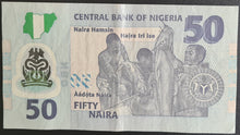 Load image into Gallery viewer, Nigeria 50 Naira Banknote
