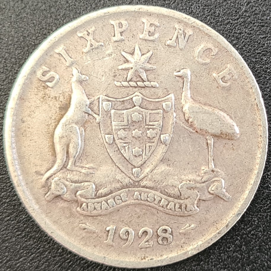 1928 Australian Sixpence