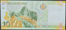 Load image into Gallery viewer, Peru 10 Nuevos Soles Banknote
