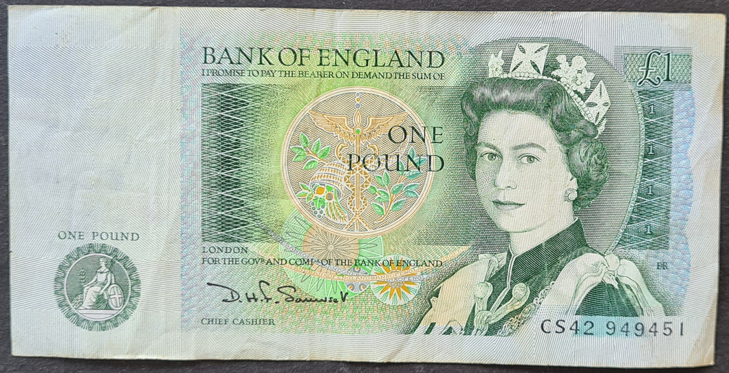 England 1 Pound Banknote