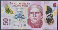 Load image into Gallery viewer, Mexico 50 Pesos Banknote
