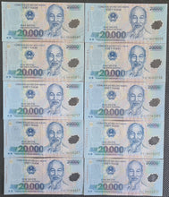 Load image into Gallery viewer, 10 x Vietnam 20,000 Dong Banknotes
