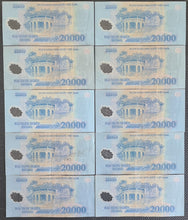 Load image into Gallery viewer, 10 x Vietnam 20,000 Dong Banknotes
