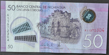 Load image into Gallery viewer, Nicaragua 50 Cordoba Banknote
