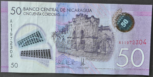 Nicaragua 50 Cordoba Banknote