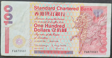 Load image into Gallery viewer, Hong Kong 100 Dollar Banknote Standard Chartered 1999
