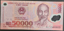 Load image into Gallery viewer, Vietnam 50,000 Dong Banknote
