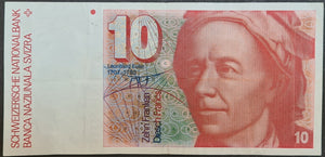 Switzerland 10 Francs Banknote