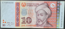 Load image into Gallery viewer, Tajikistan 10 Somoni Banknote
