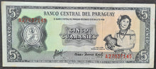 Load image into Gallery viewer, Paraguay 5 Guaranies Banknote
