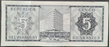 Load image into Gallery viewer, Paraguay 5 Guaranies Banknote
