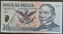 Load image into Gallery viewer, Mexico 20 Pesos Banknote
