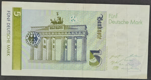 Germany 5 Deutsche Mark Banknote