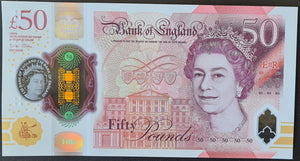 England 50 Pounds Banknote - Alan Turing