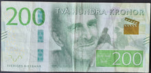 Load image into Gallery viewer, Sweden 200 Kronor Banknote
