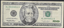 Load image into Gallery viewer, 1999 United States 20 Dollar Banknote
