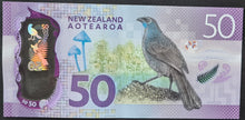 Load image into Gallery viewer, New Zealand 50 Dollar Polymer Banknote
