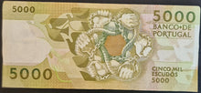 Load image into Gallery viewer, Portugal 5000 Escudos Banknote
