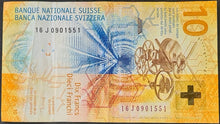 Load image into Gallery viewer, Switzerland 10 Francs Banknote
