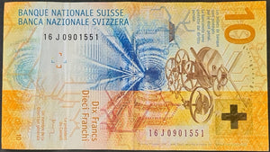 Switzerland 10 Francs Banknote