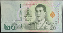 Load image into Gallery viewer, Thailand 20 Baht Banknote
