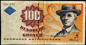 Denmark 100 Kroner Banknote