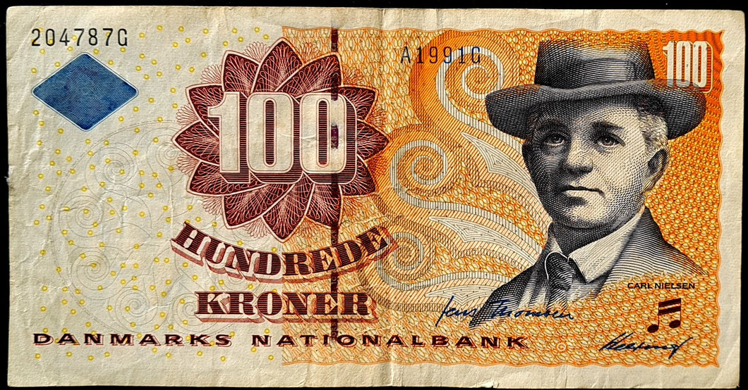 Denmark 100 Kroner Banknote