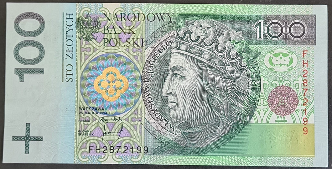 Poland 100 Zloty Banknote