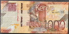 Load image into Gallery viewer, Kenya 2019 1,000 Shilling Banknote
