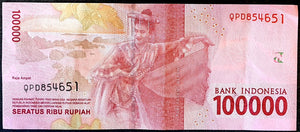 Indonesia 100,000 Rupiah Banknote