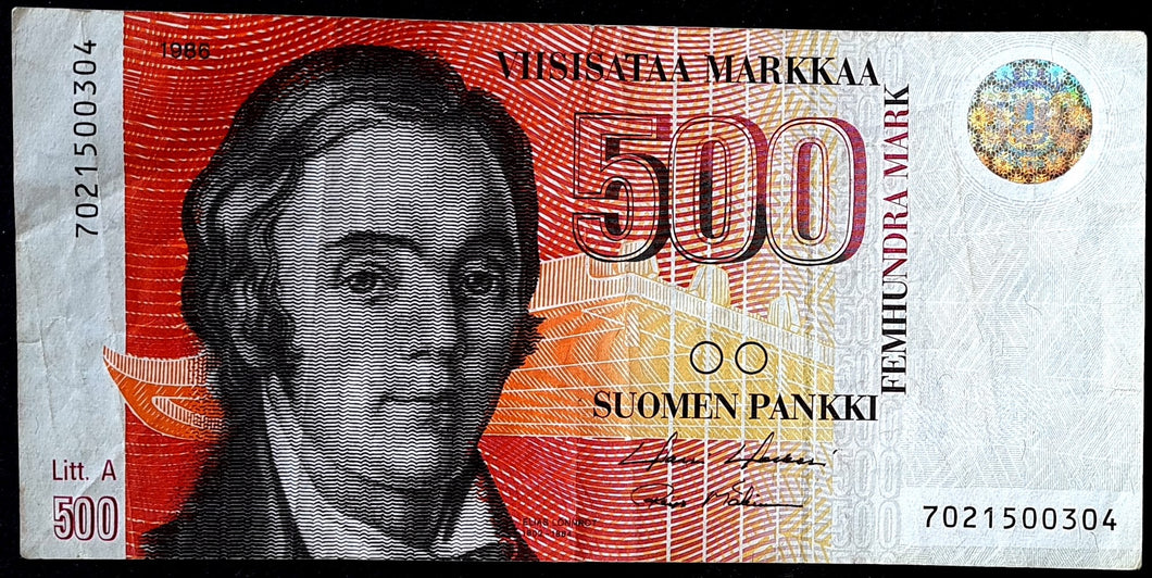 Finland 500 Markkaa Banknote