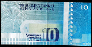 Finland 10 Markkaa Banknote