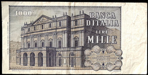 Italy 1000 Lire Banknote 1975