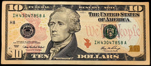 Load image into Gallery viewer, United States 10 Dollar Banknote aUNC
