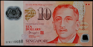 Singapore 10 Dollar Banknote