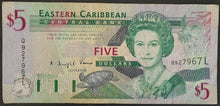 Load image into Gallery viewer, East Caribbean 5 Dollars Banknote
