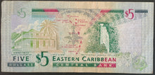 Load image into Gallery viewer, East Caribbean 5 Dollars Banknote
