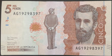 Load image into Gallery viewer, Colombia 5,000 Pesos Banknote
