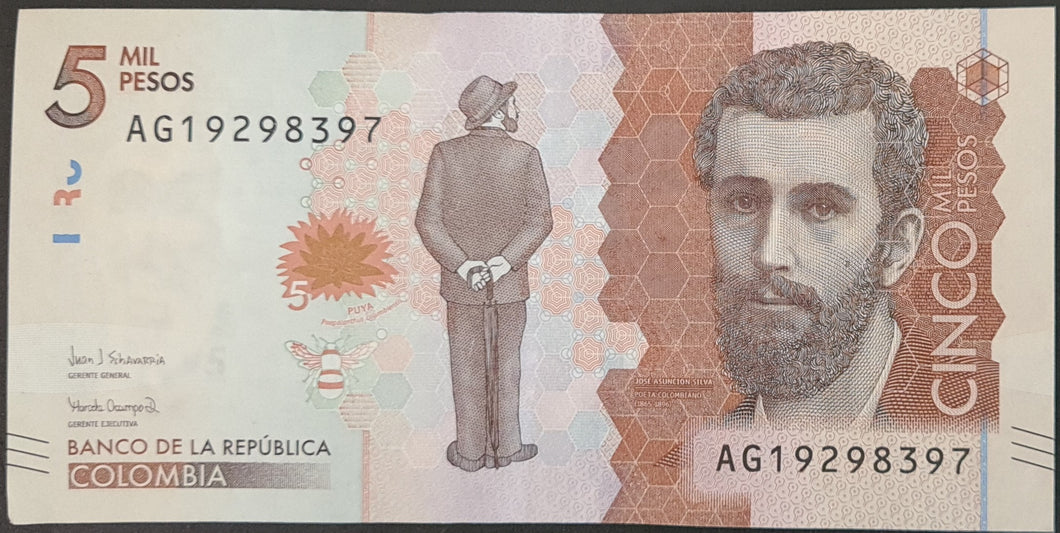 Colombia 5,000 Pesos Banknote