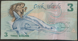 Cook Islands 3 Dollar Banknote