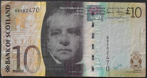 Scotland 10 Pounds Banknote  Bank of Scotland  2007