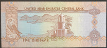 Load image into Gallery viewer, United Arab Emirates 5 Dirhams Banknote
