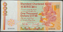 Load image into Gallery viewer, Hong Kong 1000 Dollar Banknote Standard Chartered 1988
