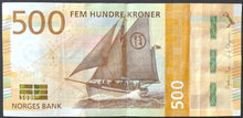 Load image into Gallery viewer, Norway 500 Kroner Banknote
