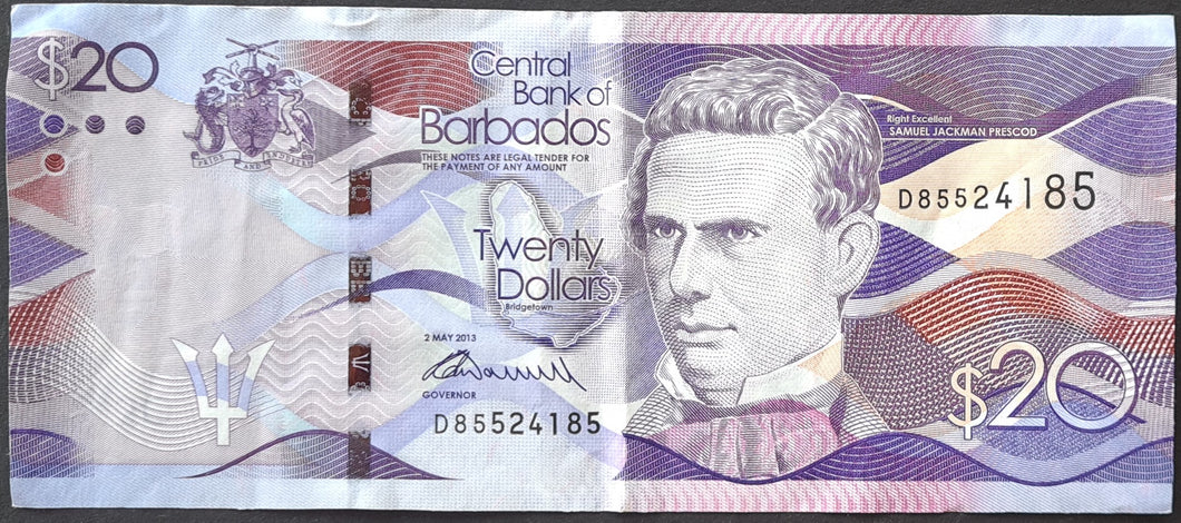 Barbados 20 Dollars Banknote