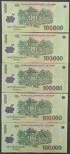 Load image into Gallery viewer, 5 x Vietnam 100 000 Banknotes
