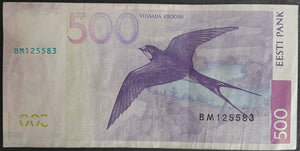 Estonia 500 Krooni Banknote