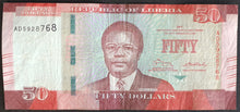 Load image into Gallery viewer, Liberia 50 Dollars Banknote
