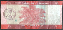 Load image into Gallery viewer, Liberia 50 Dollars Banknote
