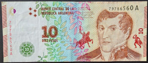 Argentina 10 Pesos Banknote